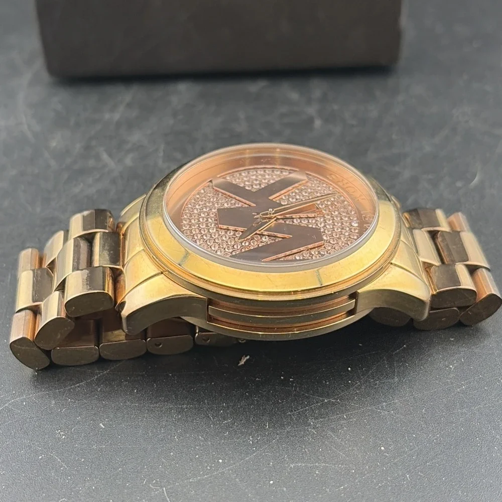 Authentic Michael Kors Women's Runway Rose Gold-Tone Watch‎ MK5661